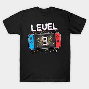 9th Birthday Level 9 9 Year Old Video T-Shirt